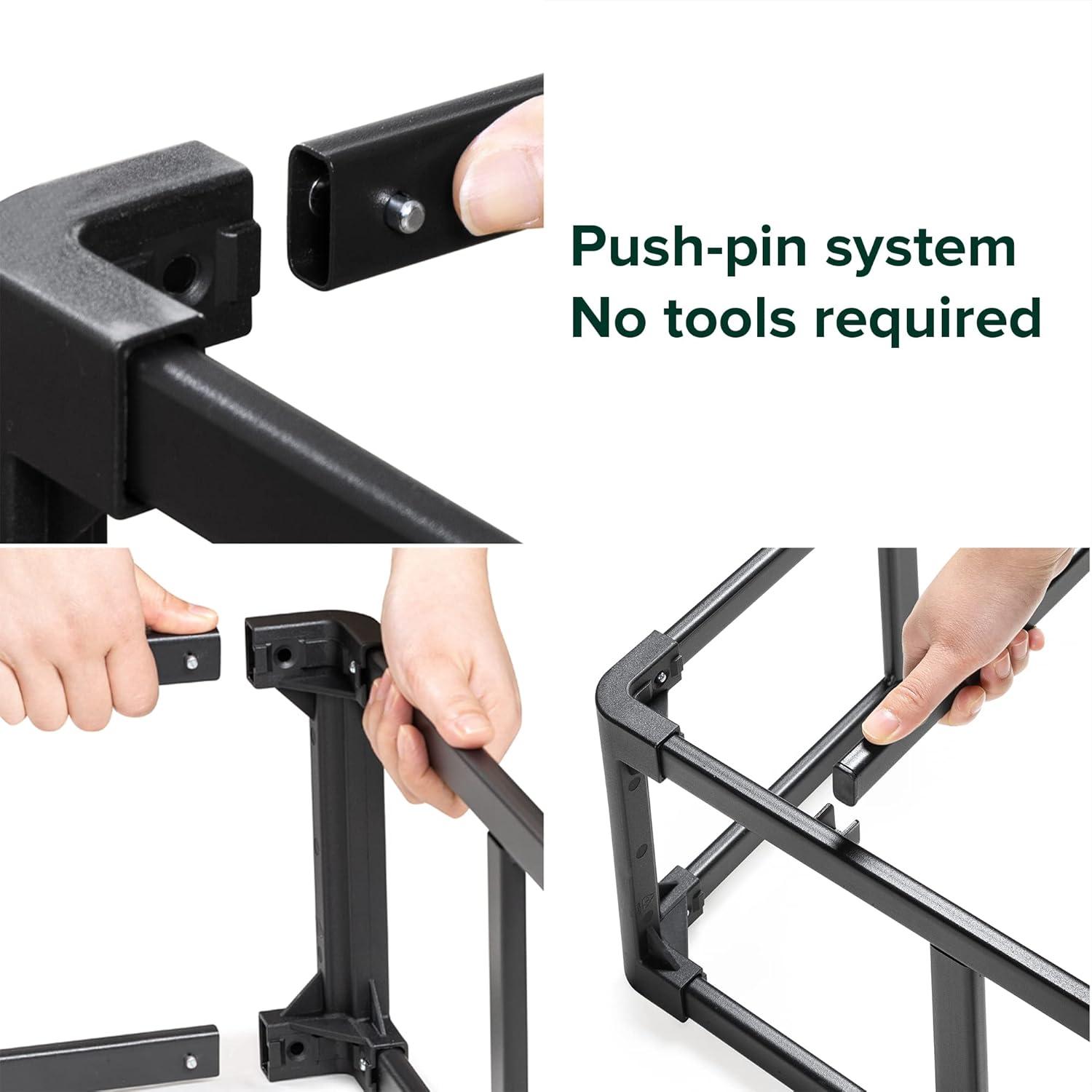 imageZINUS 5 Inch Metal Smart Box Spring Mattress Foundation Strong Metal Frame Easy Assembly QueenNewupgraded with quick assembly