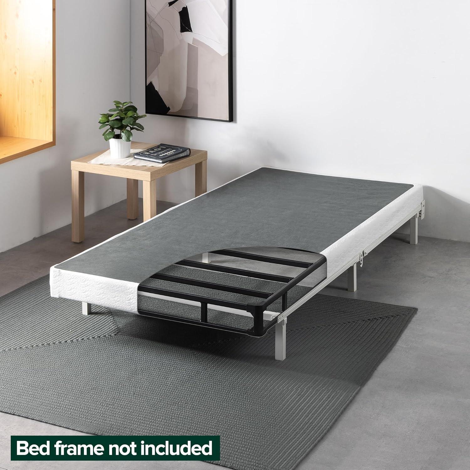imageZINUS 5 Inch Metal Smart Box Spring Mattress Foundation Strong Metal Frame Easy Assembly QueenNewupgraded with quick assembly