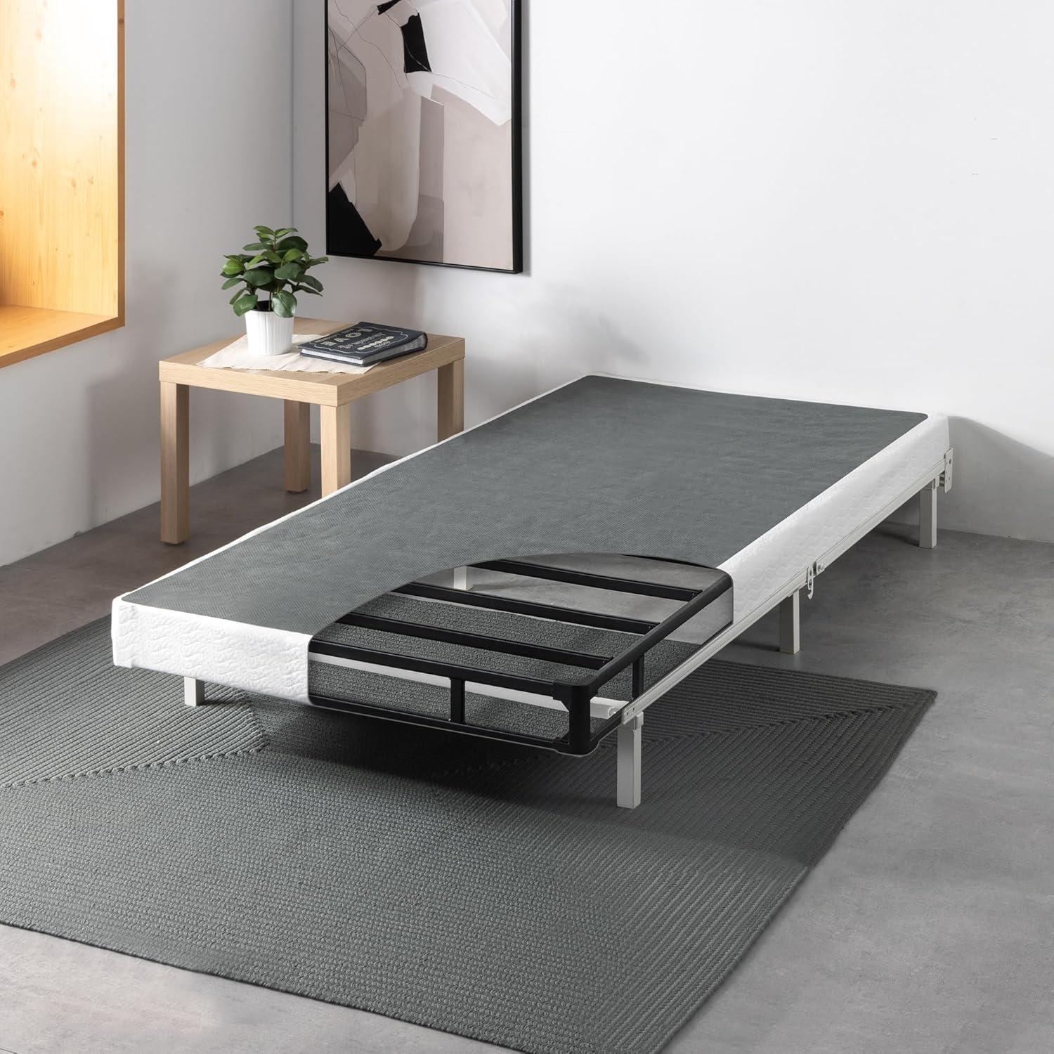 imageZINUS 5 Inch Metal Smart Box Spring Mattress Foundation Strong Metal Frame Easy Assembly QueenNewupgraded with quick assembly