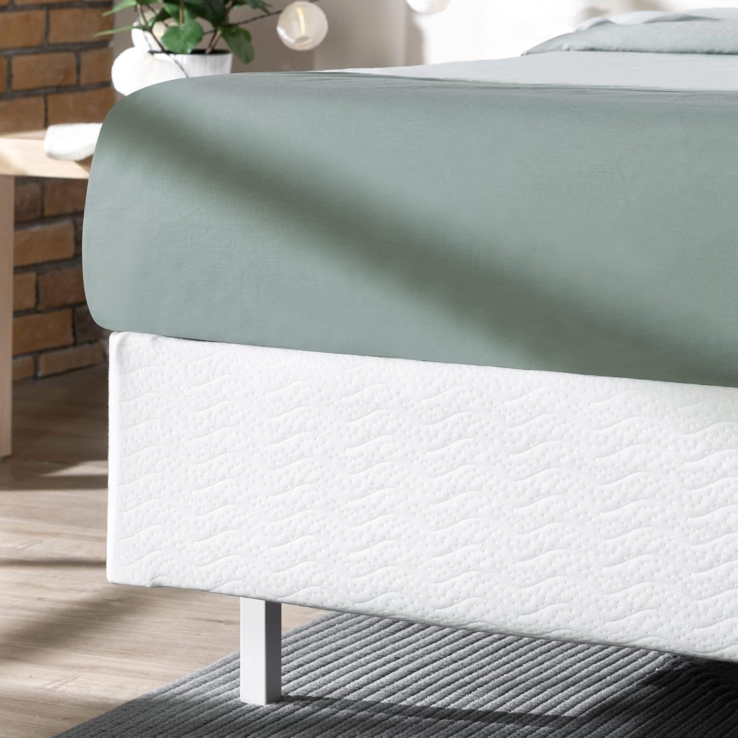 imageZINUS 9 Inch Metal Smart Box Spring Mattress Foundation Strong Metal Frame Easy Assembly KingCalifornia King