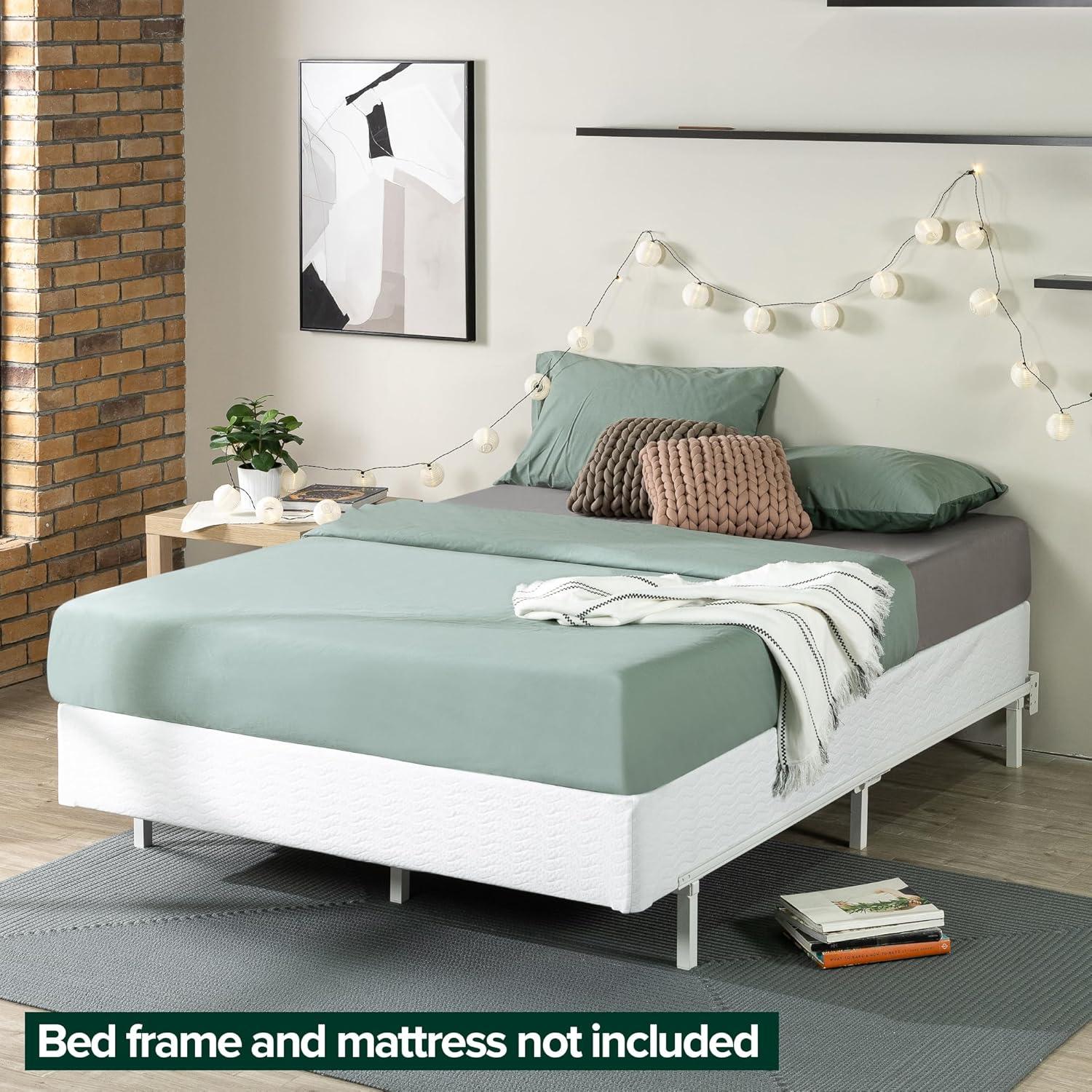 imageZINUS 9 Inch Metal Smart Box Spring Mattress Foundation Strong Metal Frame Easy Assembly KingCalifornia King