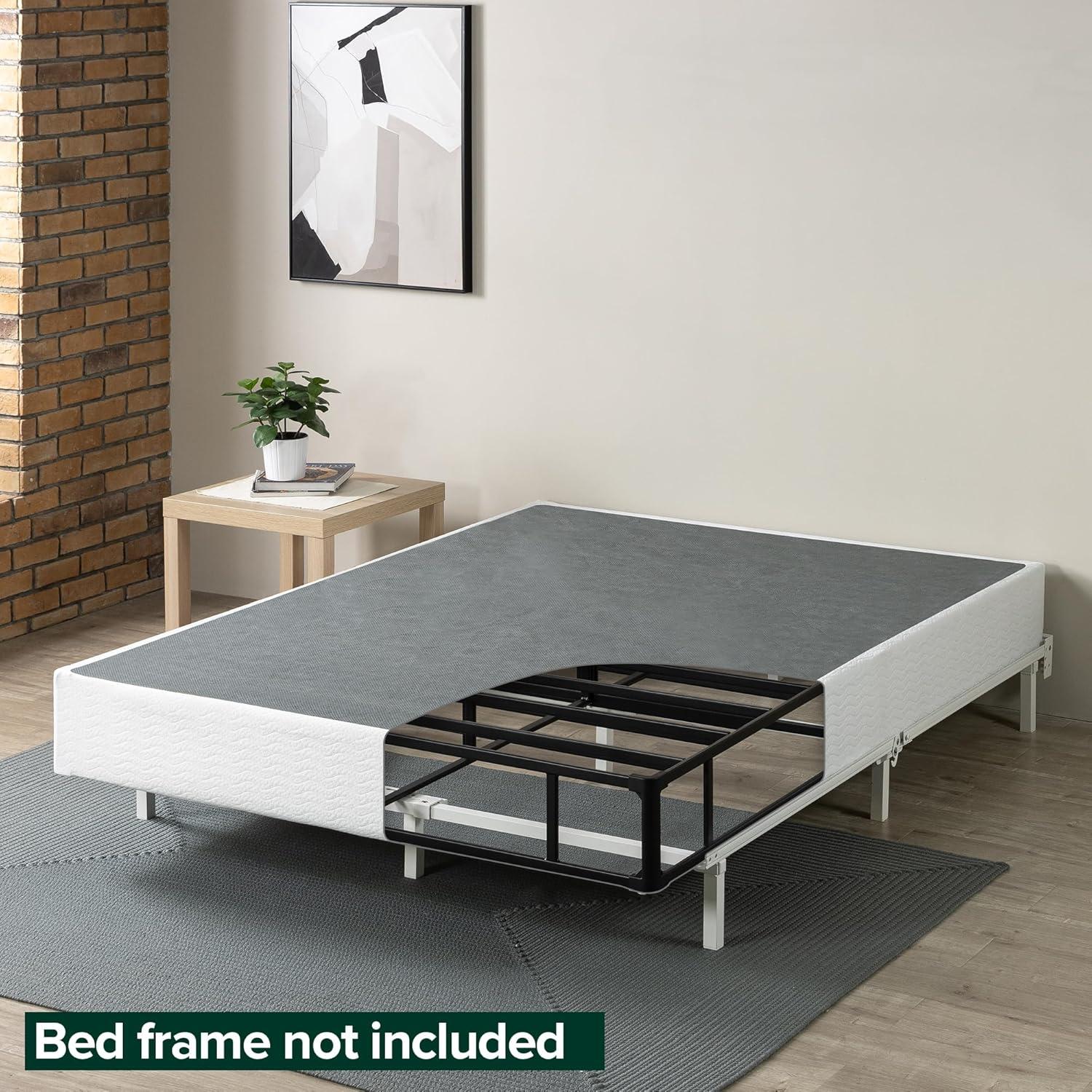 imageZINUS 9 Inch Metal Smart Box Spring Mattress Foundation Strong Metal Frame Easy Assembly KingCalifornia King