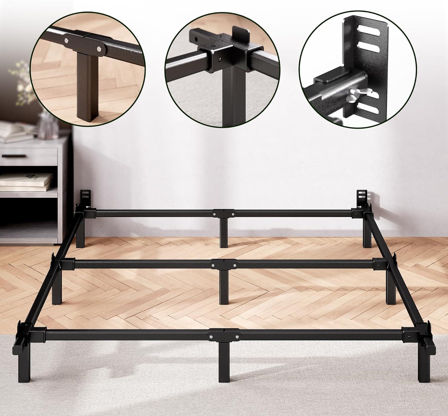 imageZINUS 9 Inch Metal Smart Box Spring Mattress Foundation Strong Metal Frame Easy Assembly KingTwin