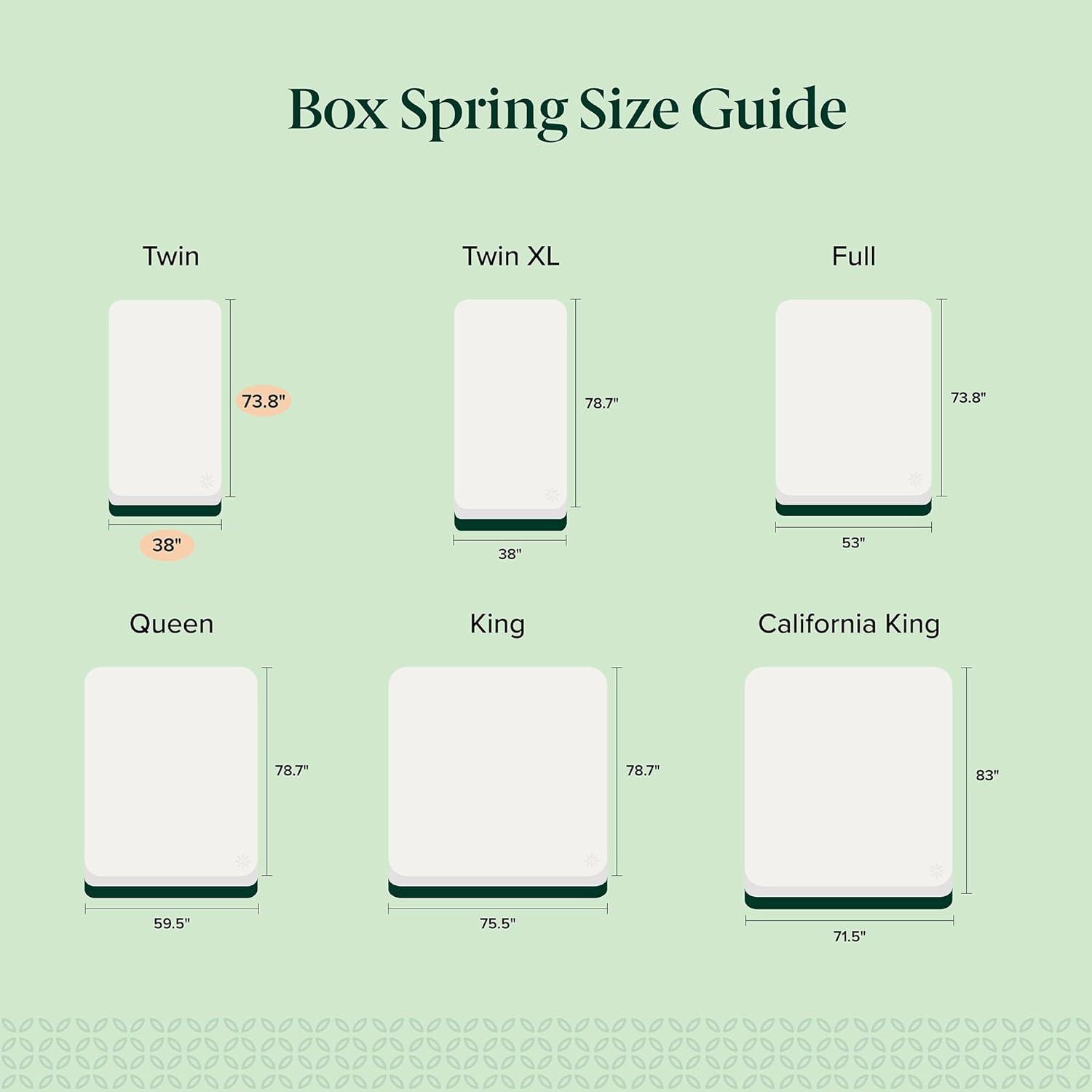 imageZINUS 9 Inch Metal Smart Box Spring Mattress Foundation Strong Metal Frame Easy Assembly KingTwin