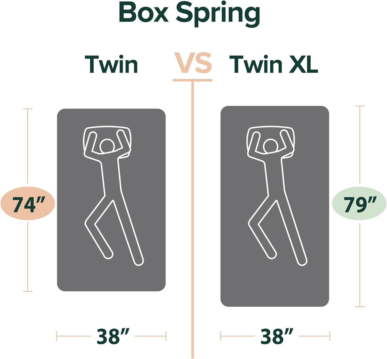 imageZINUS 9 Inch Metal Smart Box Spring Mattress Foundation Strong Metal Frame Easy Assembly KingTwin