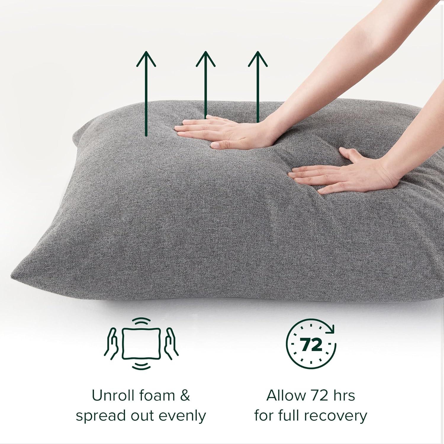 imageZINUS Aidan Sling Accent Chair Metal Framed Armchair with Shredded Foam Cushioning OatmealLight Grey