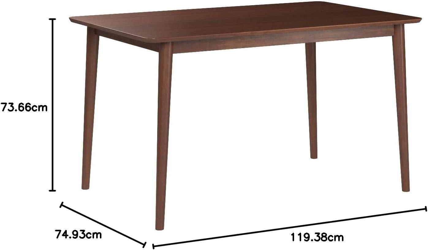 imageZINUS Jen 47 Inch Dining Table Solid Wood Kitchen Desk Easy Assembly Natural BrownEspresso