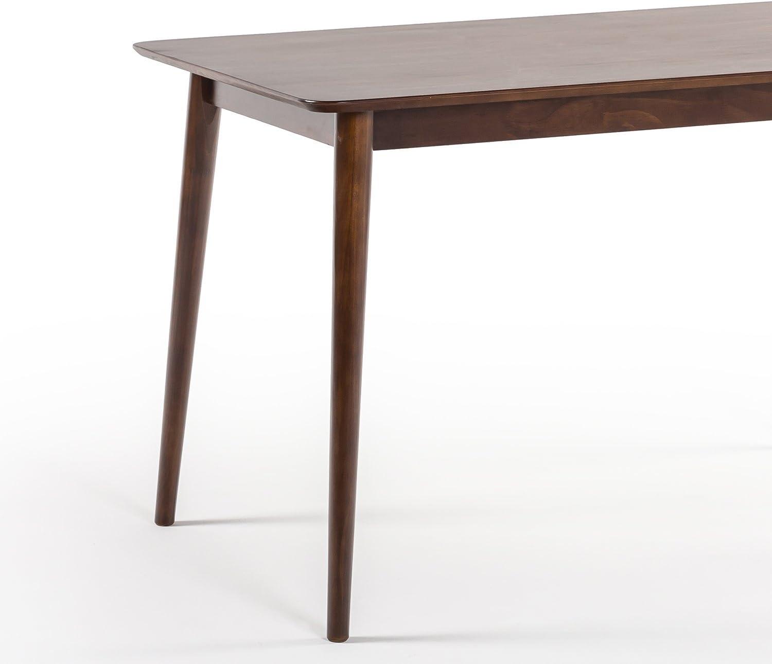 imageZINUS Jen 47 Inch Dining Table Solid Wood Kitchen Desk Easy Assembly Natural BrownEspresso