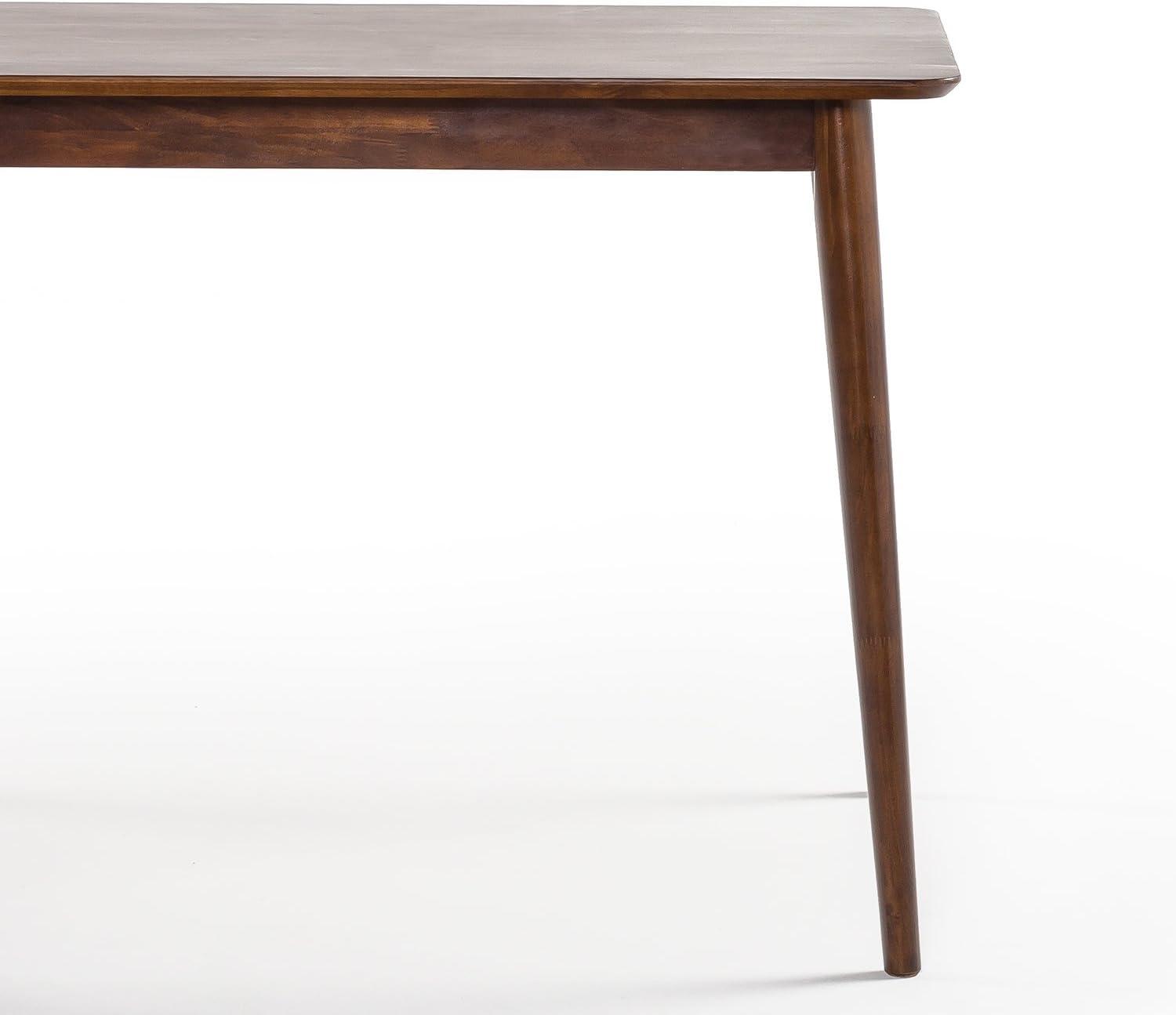 imageZINUS Jen 47 Inch Dining Table Solid Wood Kitchen Desk Easy Assembly Natural BrownEspresso