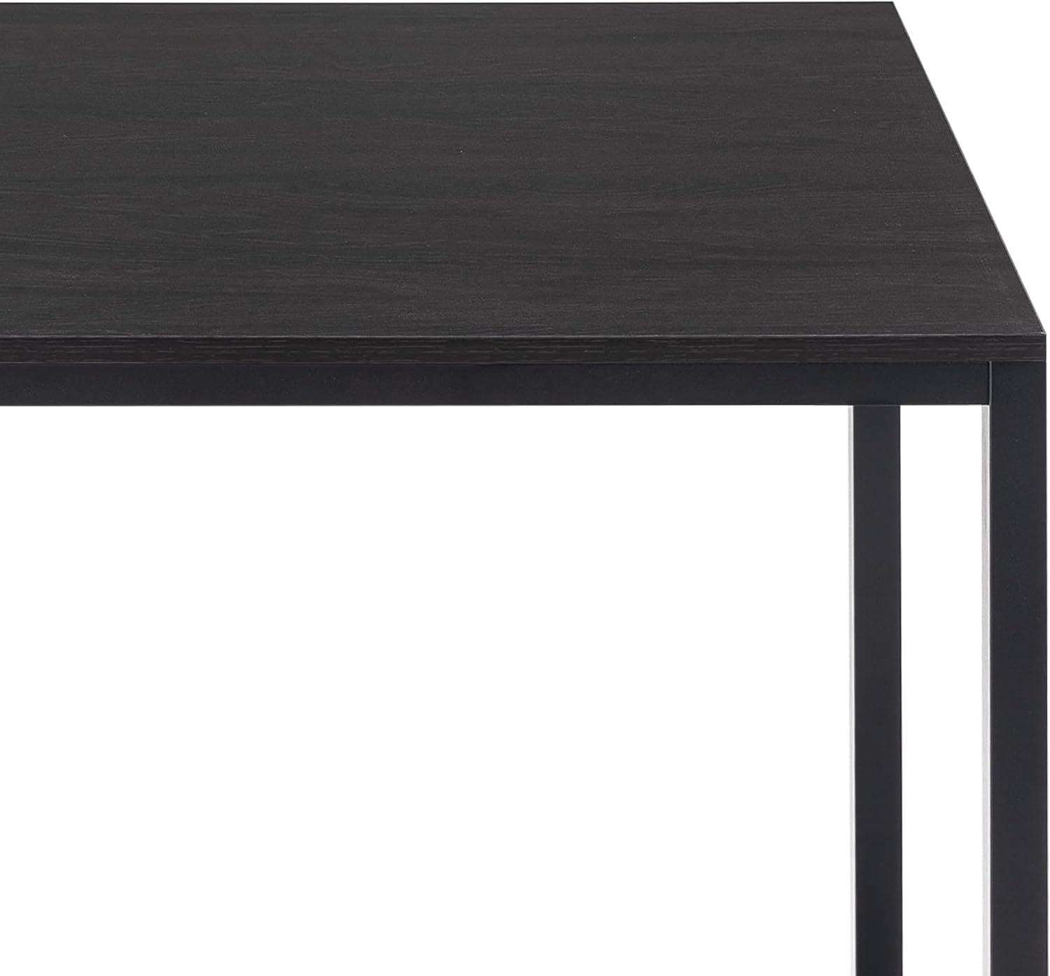 imageZINUS Jennifer 47 Inch Black Frame Desk Computer Workstation Office Desk Easy Assembly BrownDeep Espresso