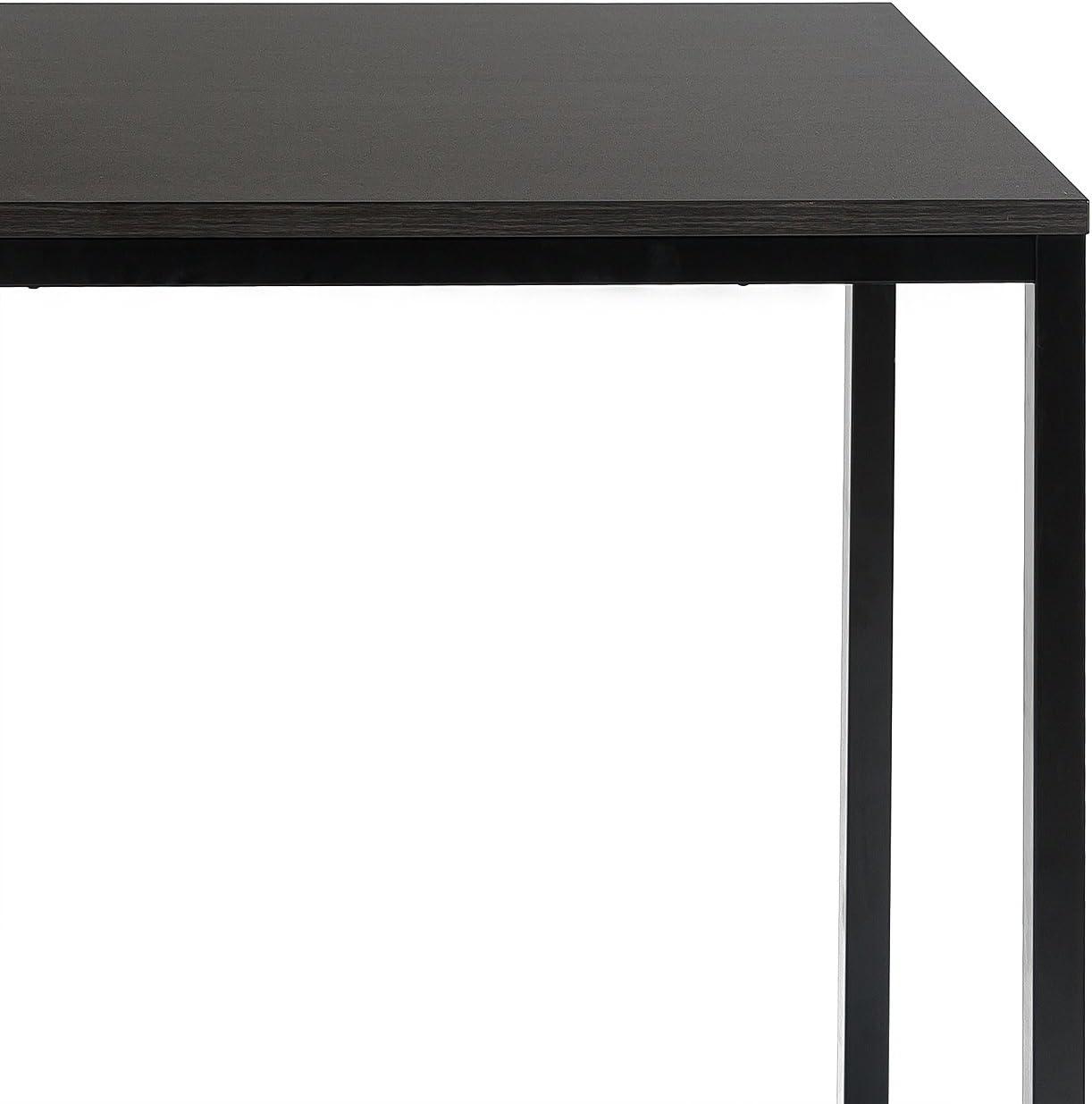 imageZINUS Jennifer 47 Inch Black Frame Desk Computer Workstation Office Desk Easy Assembly BrownDeep Espresso