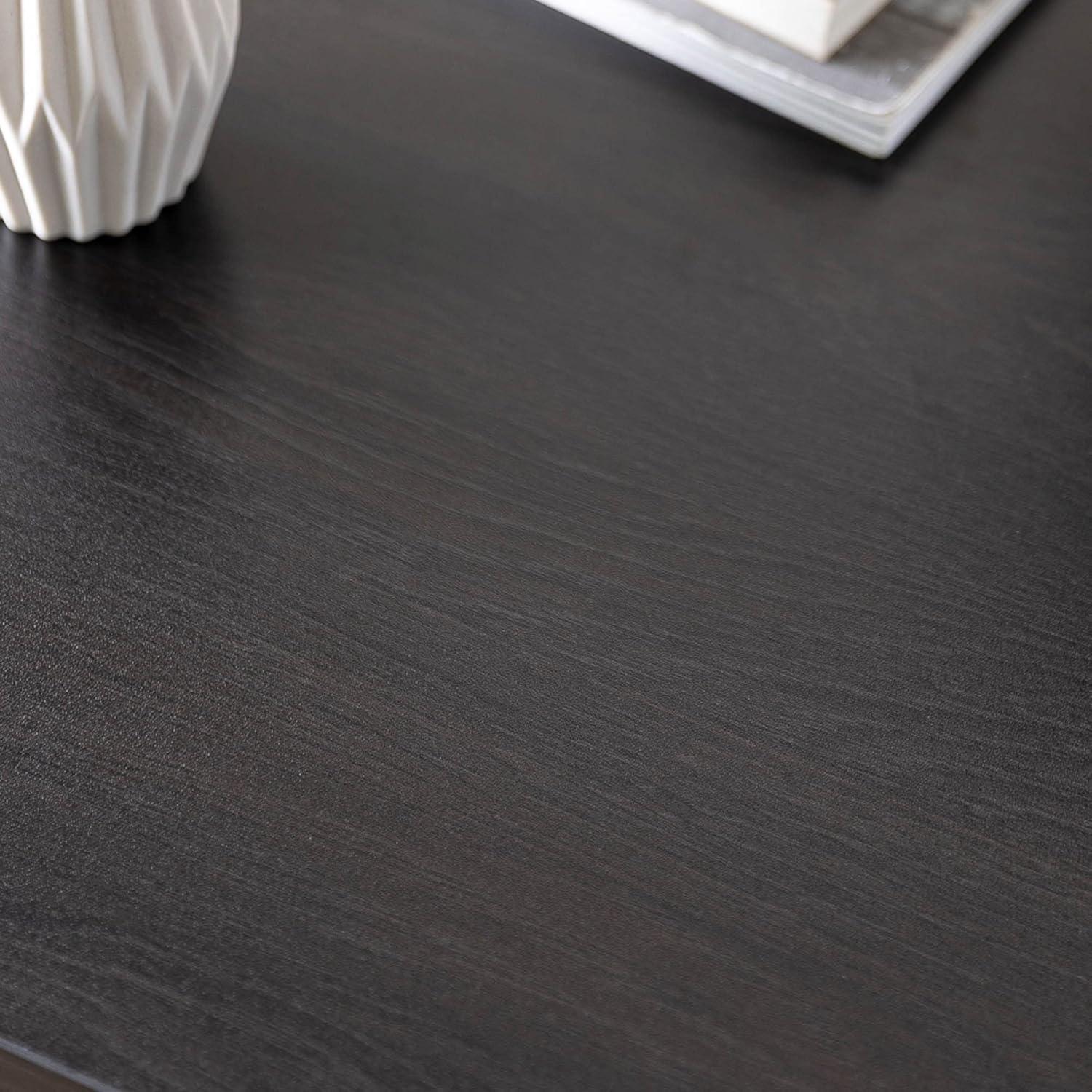 imageZINUS Jennifer 47 Inch Black Frame Desk Computer Workstation Office Desk Easy Assembly BrownDeep Espresso