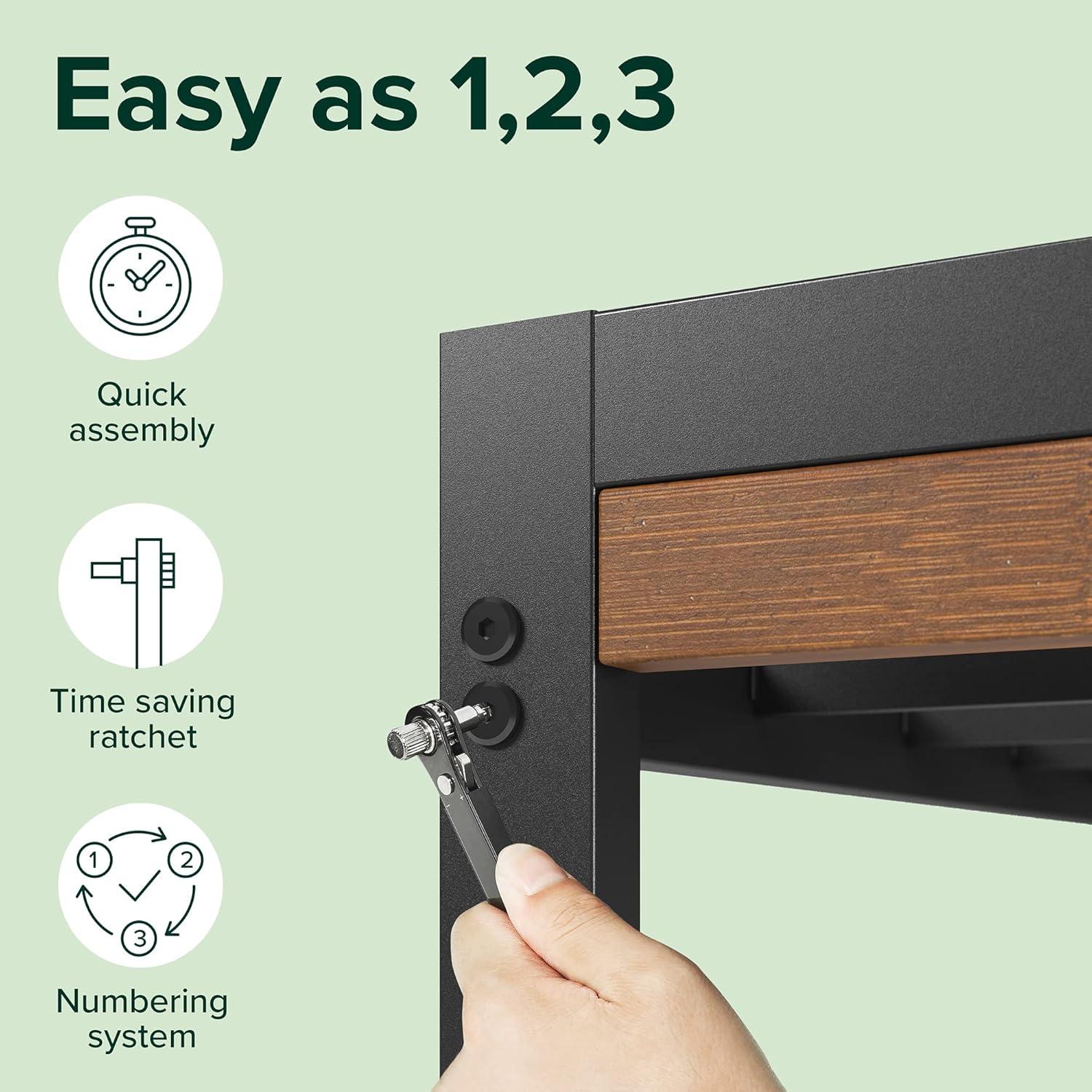 imageZINUS Leah Bamboo Platform Bed Frame with Headboard No Box Spring Needed Wood Slat Support Easy Assembly QueenTwin