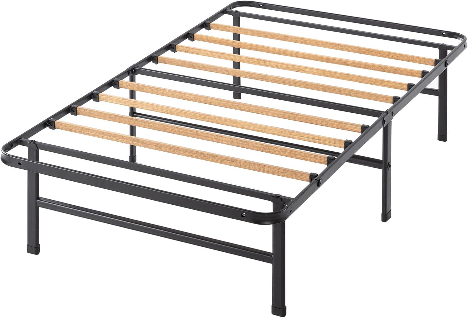 imageZINUS SmartBase Compack Mattress Foundation 14 Inch Metal Bed Frame No Box Spring Needed Sturdy Steel Slat Support QueenTwin XL