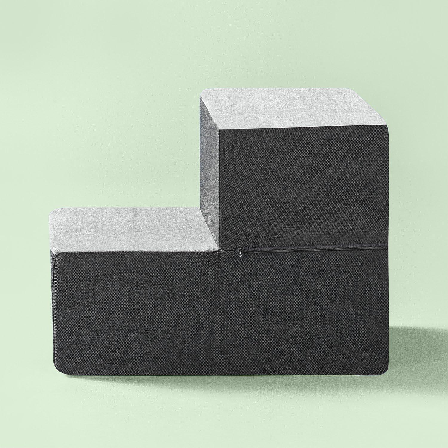 imageZinus 3 Step Easy Pet Stairs Pet Ramp Pet Ladder Medium GreyXSmall