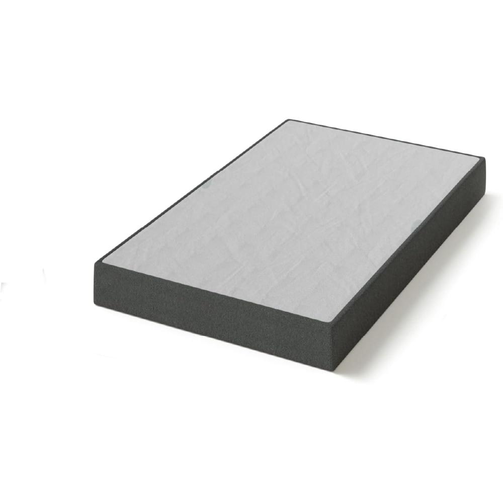 imageZINUS 9 Inch WonderBoxTM Smart Box Spring Quick Assembly Mattress Foundation Durable Metal Frame Twin GreyTwin