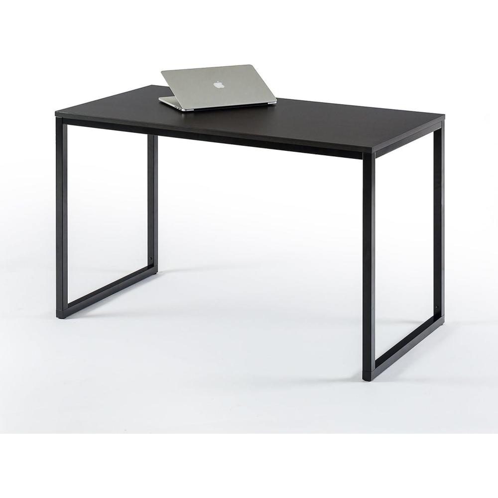 imageZINUS Jennifer 47 Inch Black Frame Desk Computer Workstation Office Desk Easy Assembly BrownDeep Espresso