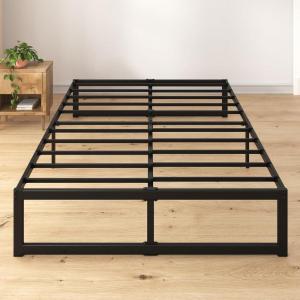 ZINUS ABEL 14 Inch Platform Bed Frame, Steel Slat Support, Easy Assembly, No Box Spring Needed, Eco Friendly WonderBox(TM) Packaging, Black, Queen(Full)
